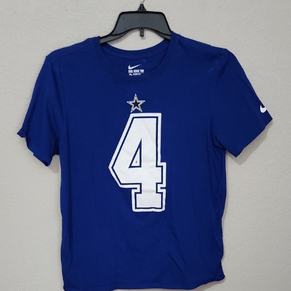 Dak Prescott Dallas Cowboys Tee Shirt M Blue Nike